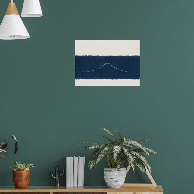 Affiche d'horizon de montagne Navy (Salon 1)