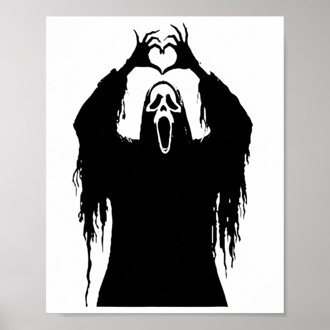 Affiche d'horreur de visage d'Halloween (Devant)