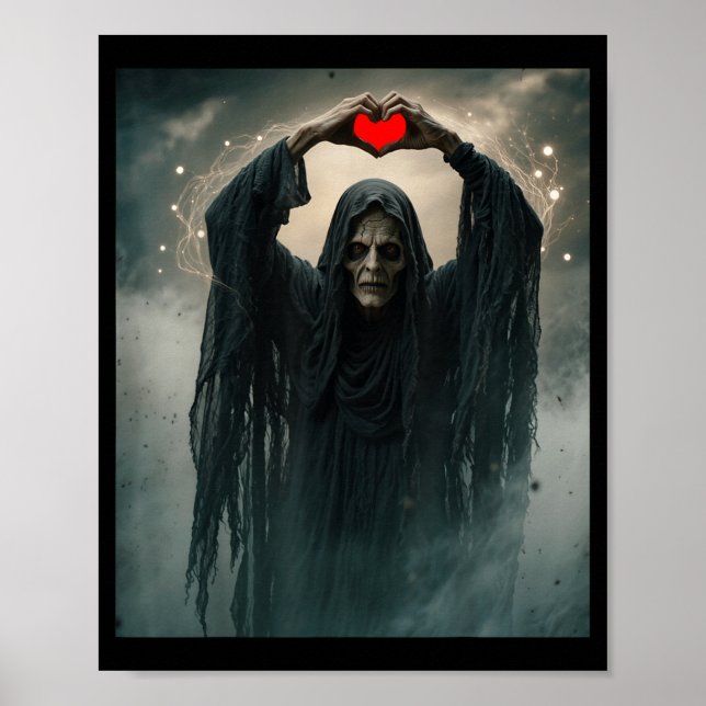 Affiche d'horreur effrayante de fantôme drôle à ma (Devant)