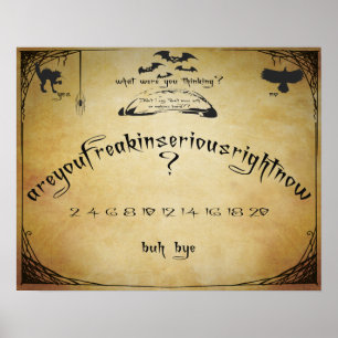 Affiche d'humour Spirit Board