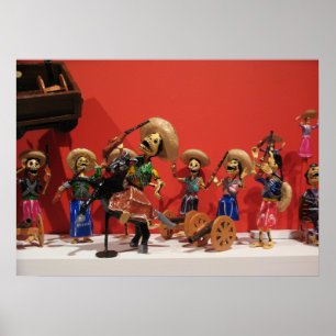 Affiche Dia de los Muertos Bandoleros