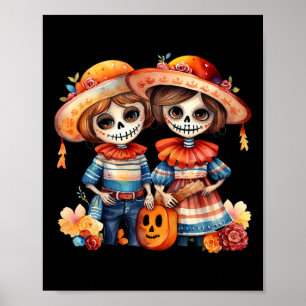 Affiche Dia De Los Muertos La Catrina