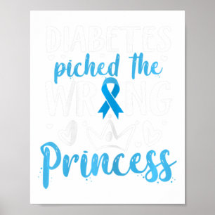 Affiche Diabète attrapé Le Mauvais Princesse Diabète Award