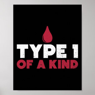 Affiche Diabète de type 1 Sensibilisation à la vie diabéti