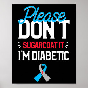 Affiche Diabète de type 1, sensibilisation, s'il vous plaî