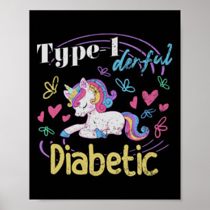 Affiche Diabète T1d dérivée de type 1