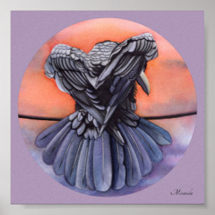 Affiche Diablo Corbeau noir corbeau Art Imprimer Miranda
