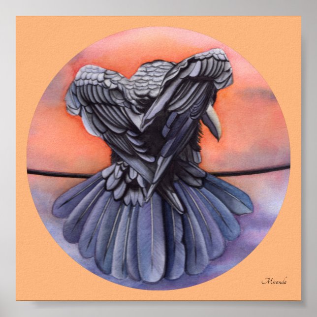 Affiche Diablo Corbeau noir corbeau Art Imprimer Miranda (Devant)