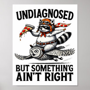 Affiche Diagnostic non effectué Soing Aint Right Drôle Rat