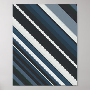 Affiche Diagonale en tons boudés