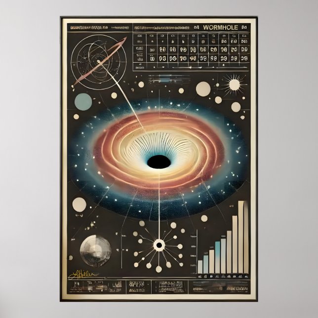 Affiche Diagramme de trou de ver de l'ère spatiale (Devant)