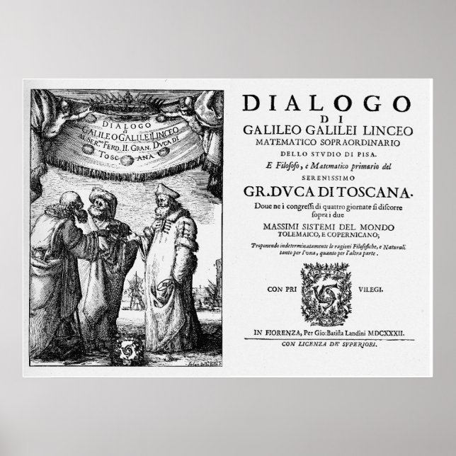 Affiche Dialogo de Galilée (Devant)