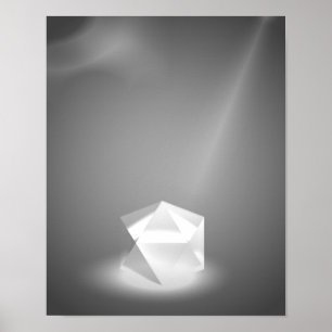 Affiche Diamant blanc