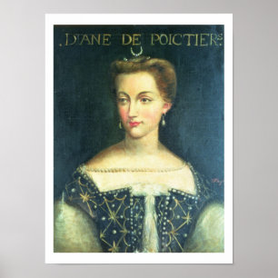 Affiche Diane De Poitiers (huile sur la toile)