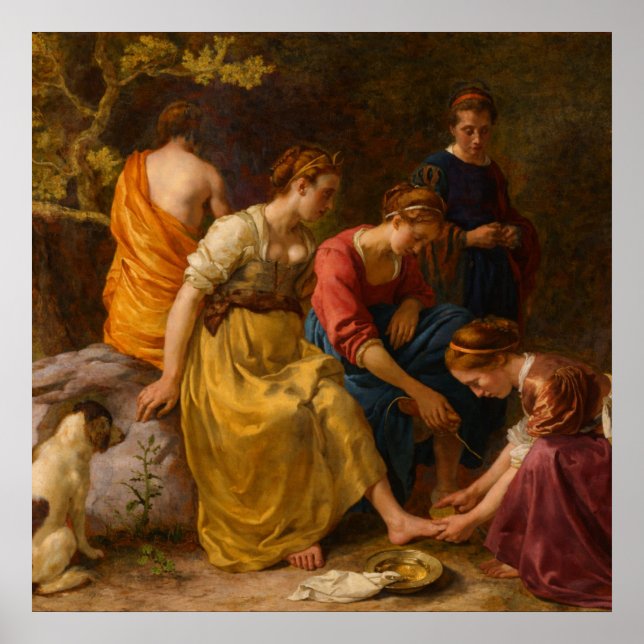 Affiche Diane et ses Compagnes par Johannes Vermeer (Devant)