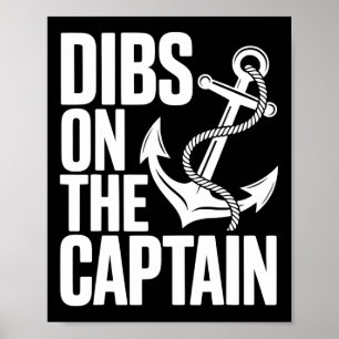 Affiche Dibs sur le capitaine drôle voyage de fille croisi