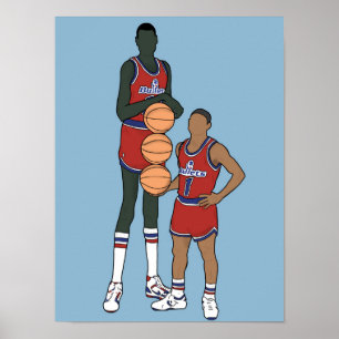 Affiche Dibujo de Bol y Bogues, NBA