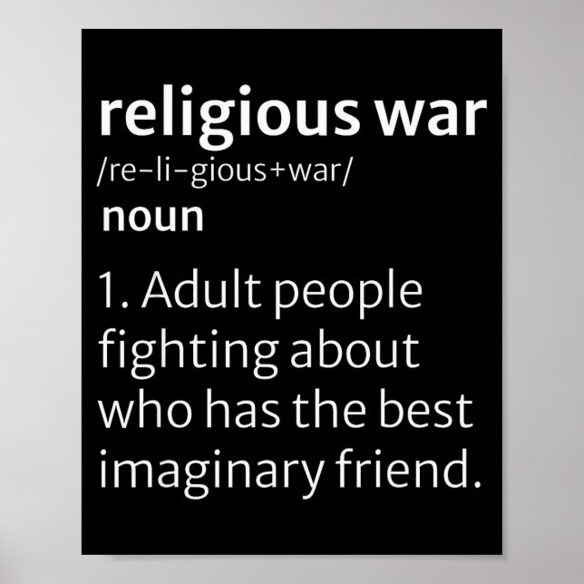 Affiche Dictionnaire de guerre religieuse Définition sarca (Devant)