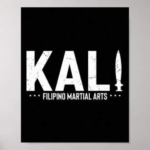 Affiche Dicton Vintage Kali Formation aux Arts Martiaux Ph