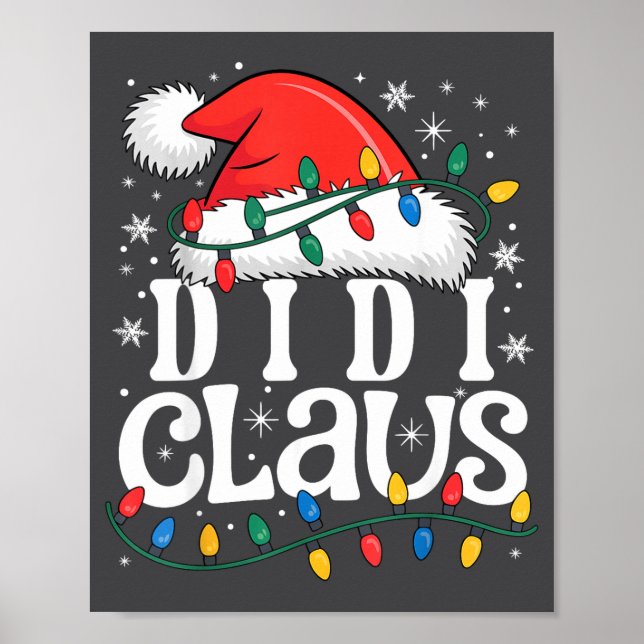 Affiche Didi Claus Funny Xmas Christmas Grandma Holiday St (Devant)