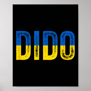 Affiche Dido grand-père ukrainien grand-père drapeau de l'