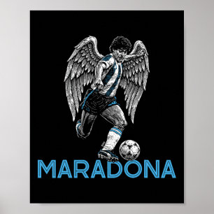 Affiche Diego Maradona Déchire les ailes d'ange D10s Footl
