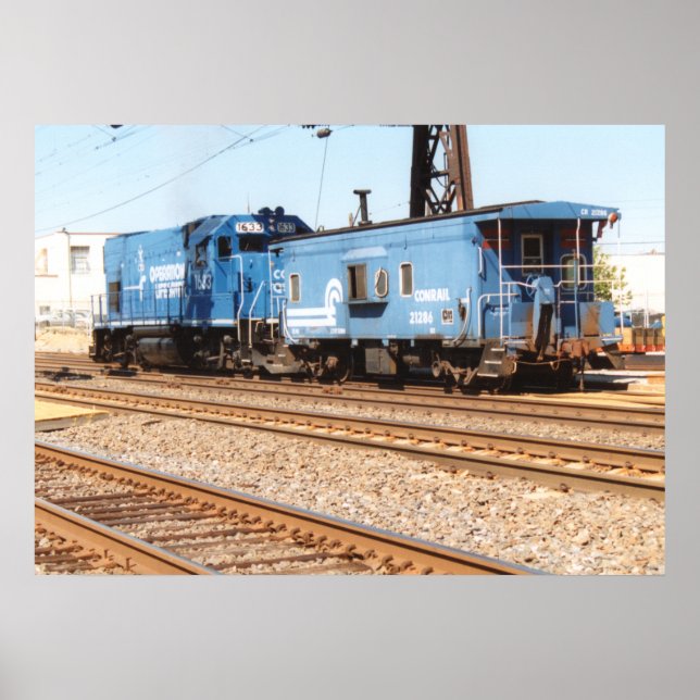 Affiche Diesel Conrail #1633 GP-15-1 (Devant)