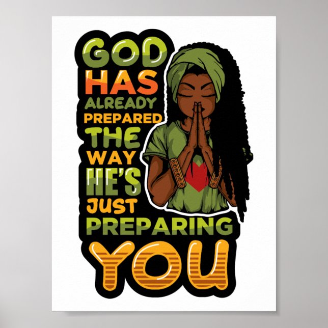 Affiche Dieu a déjà préparé la façon dont il se prépare (Devant)
