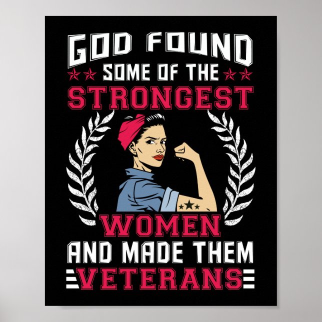 Affiche Dieu a trouvé certaines des femmes les plus fortes (Devant)