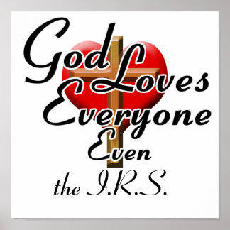 Affiche Dieu aime l'IRS !