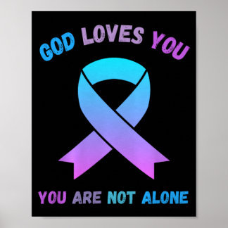 Affiche Dieu aime pas seul Jésus Survivre au suicide