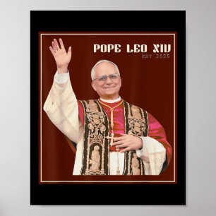 Affiche Dieu Béni Pape Leo Xiv 0