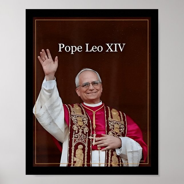 Affiche Dieu Béni Pape Leo Xiv 5 (Devant)