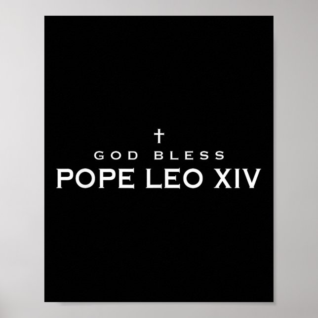 Affiche Dieu Béni Pape Leo Xiv Robert Francis Prévost Pape (Devant)