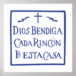 Affiche Dieu bénisse chaque coin