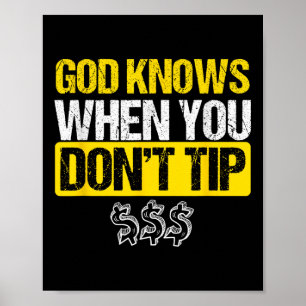 Affiche Dieu Conseil Blanc Barman Barman Waiter Pub Cadeau