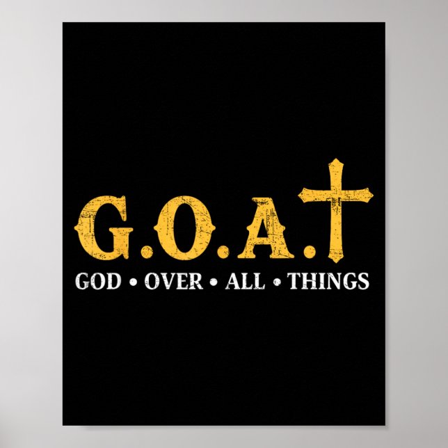 Affiche Dieu de chèvre sur toutes choses (Devant)