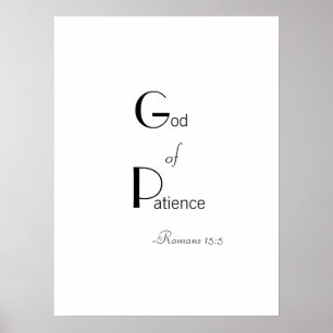 Affiche Dieu de la patience