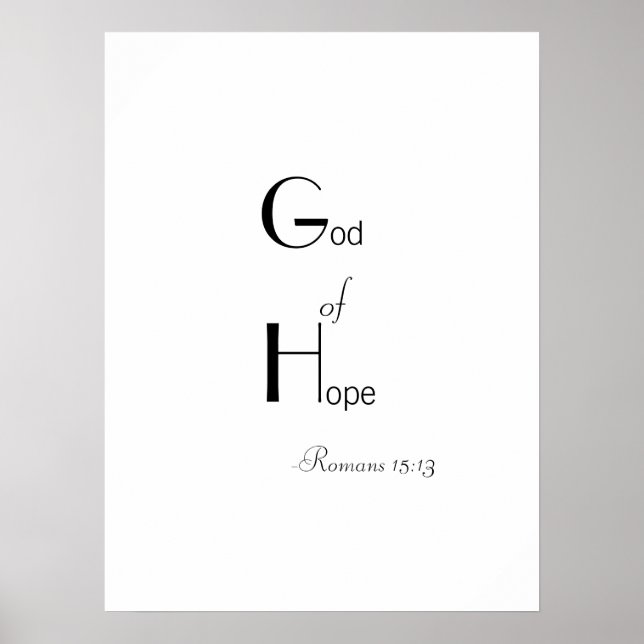Affiche Dieu de l'Espoir (Devant)