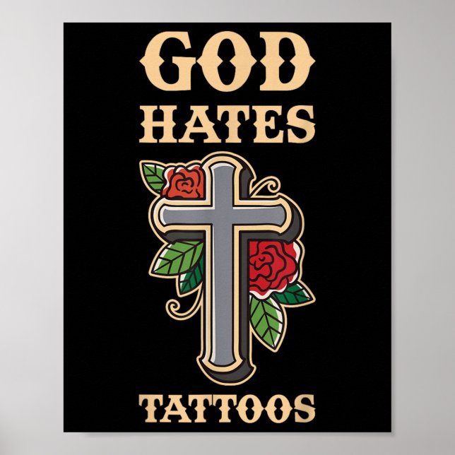 Affiche Dieu déteste les tatouages (Devant)