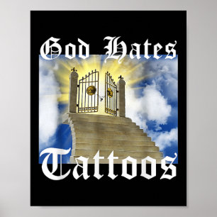 Affiche Dieu déteste les tatouages _1