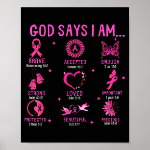 Affiche Dieu dit sensibilisation au cancer du sein Bible c
