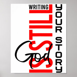 Affiche Dieu écrit toujours votre histoire Inspirant Chri