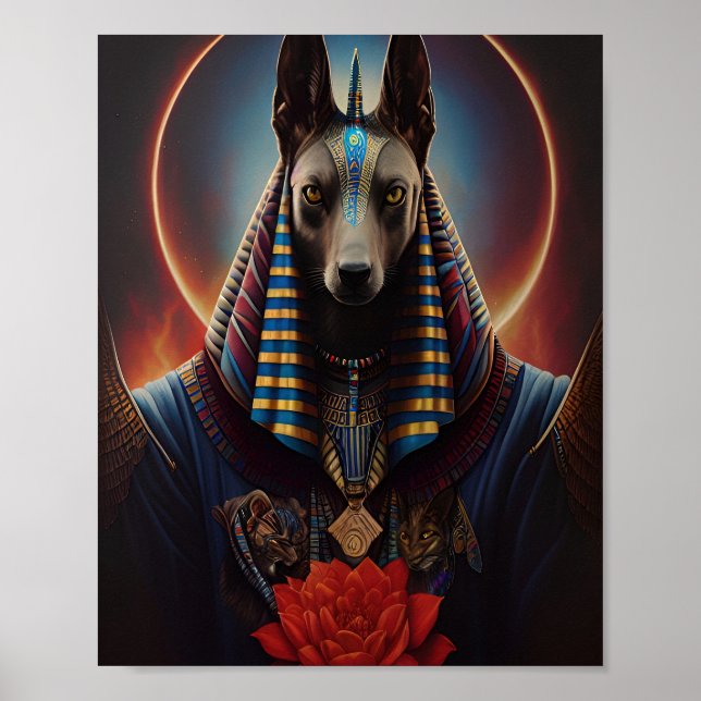 Affiche Dieu égyptien Anubis (Devant)