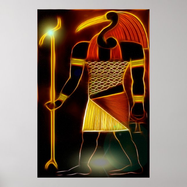 Affiche Dieu égyptien Thoth (Devant)