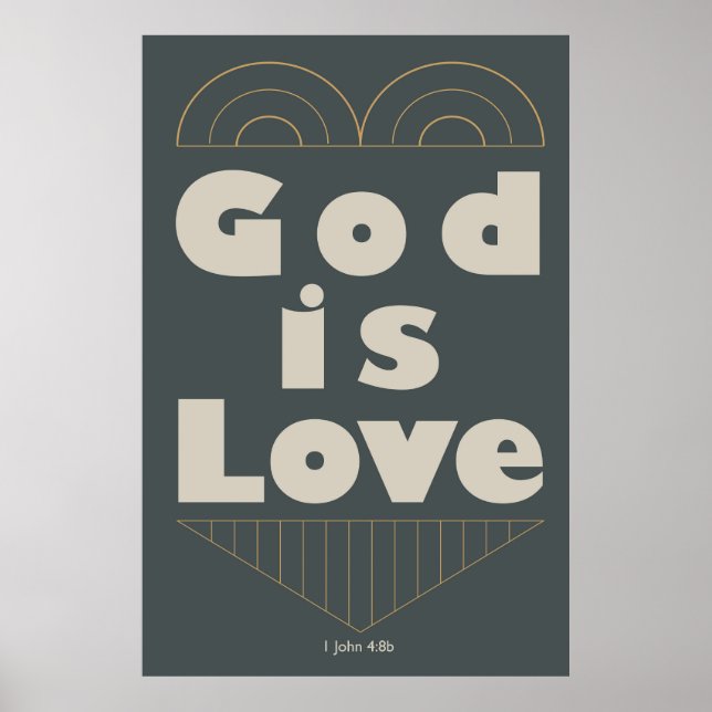 Affiche Dieu est amour (Devant)