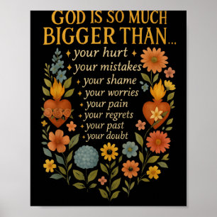 Affiche Dieu Est Beaucoup Plus Grand Que Votre Doute Foi C