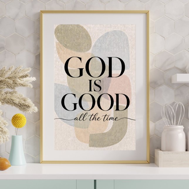 Affiche DIEU EST BON | Chrétien (Créateur téléchargé)