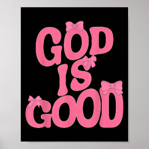 Affiche Dieu Est Bon Nk Bow Christian Jésus Femmes Fille S