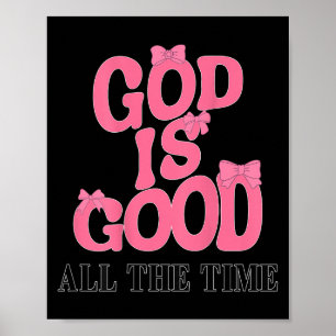 Affiche Dieu est bon Nk Bow Christian Jésus Fille Soeur Da